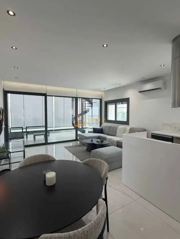 2-bedroom penthouse for rent 90 m² in Limassol, Potamos Germasogeias