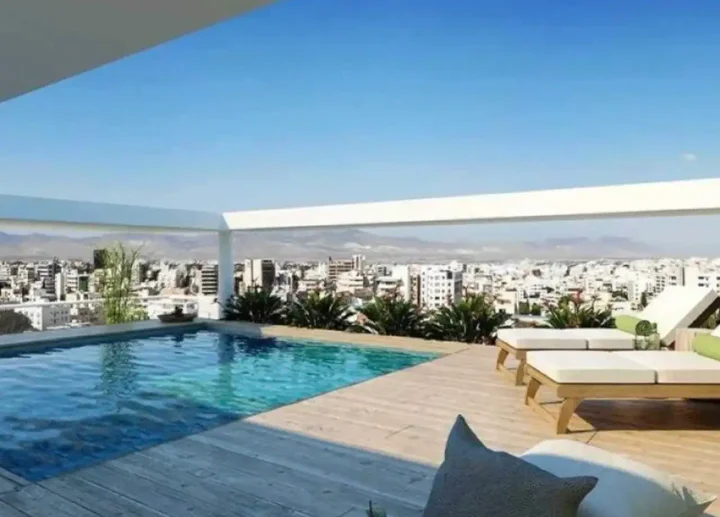 3-bedroom penthouse for rent 194 m² in Nicosia, Agioi Omologites