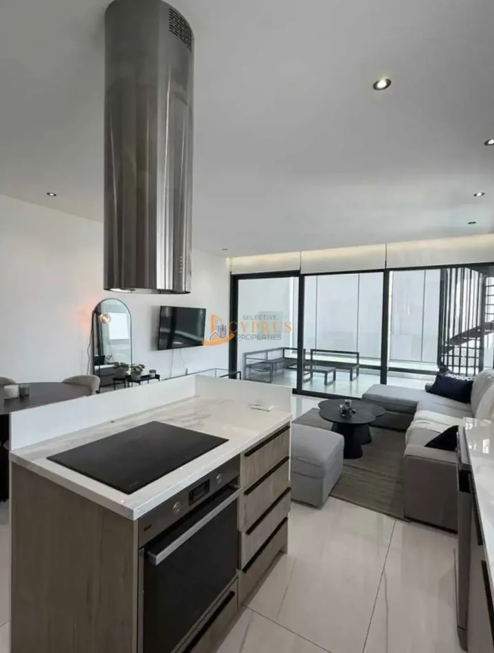 2-bedroom penthouse for rent 90 m² in Limassol, Potamos Germasogeias