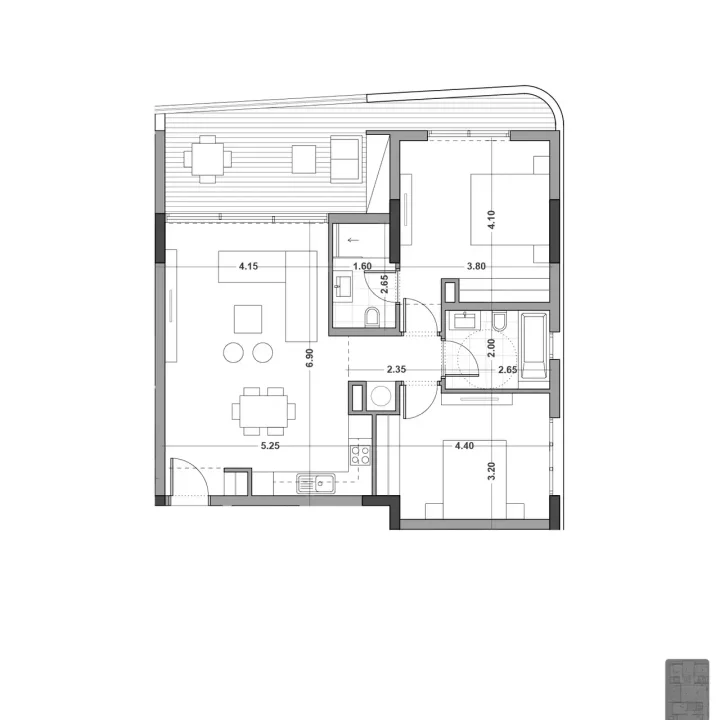 2-bedroom apartments for rent 85 m² in Limassol, Germasogeia Tourist Area