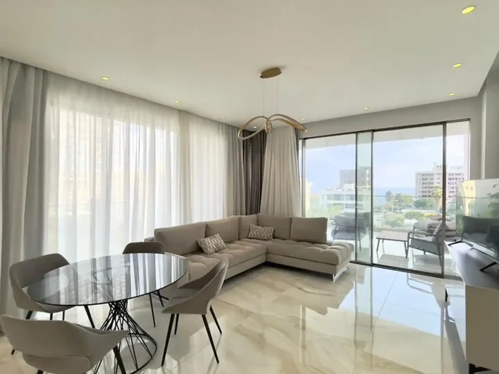 1-bedroom apartments for rent 90 m² in Limassol, Mouttagiaka Tourist Area