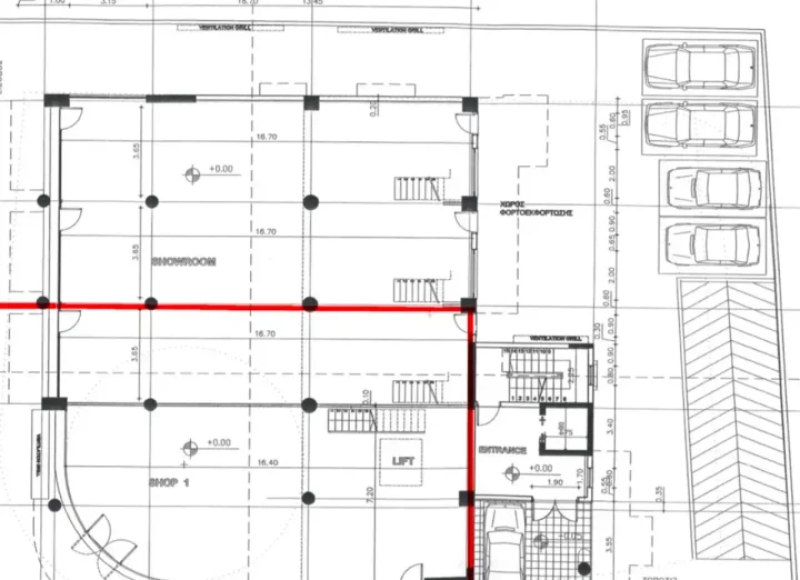 Trading area 289 m² for rent in Paphos, Chlorakas