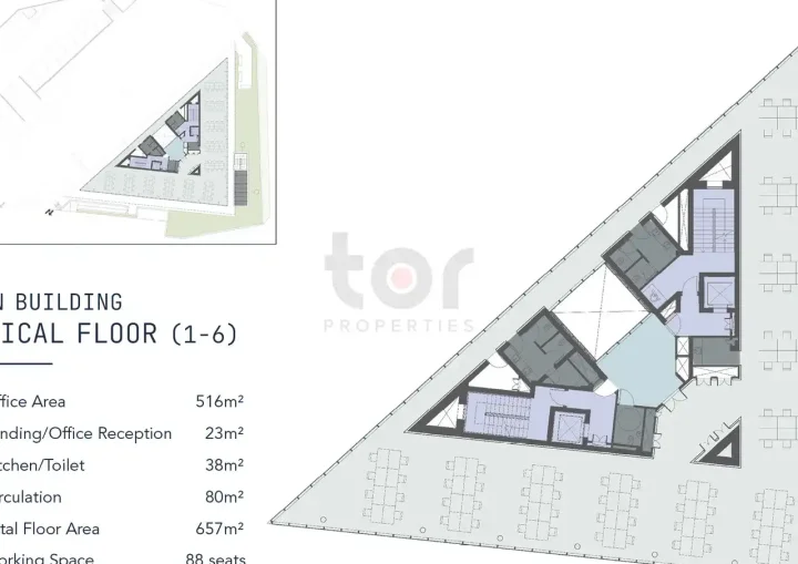 Office 657 m² for rent in Limassol, Agios Athanasios