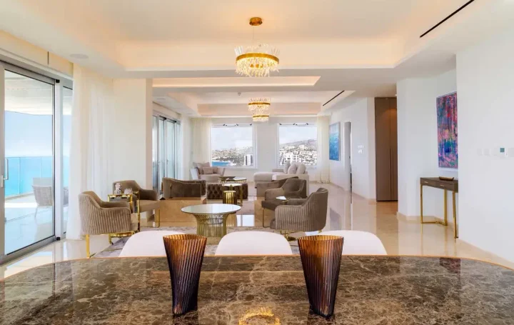 4-bedroom penthouse for rent 480 m² in Limassol, Pyrgos Lemesou Tourist Area