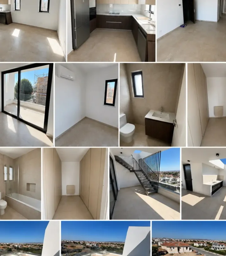 3-bedroom penthouse for rent 100 m² in Larnaca, Aradippou - Agios Fanourios
